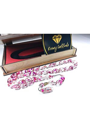 Furkan Gül Usta Eseri Gömme Kutulu Diamond Shine(Altın Varak) Ateş-i Kehribar Sertifikalı 4405