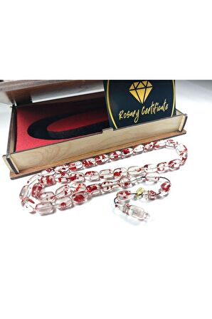 Furkan Gül Usta Eseri İmzalı Gömme Kutulu Diamond Shine Ateş-i Kehribar Sertifikalı 4400
