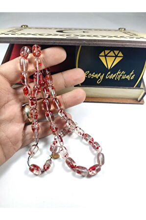 Furkan Gül Usta Eseri İmzalı Gömme Kutulu Diamond Shine Ateş-i Kehribar Sertifikalı 4400
