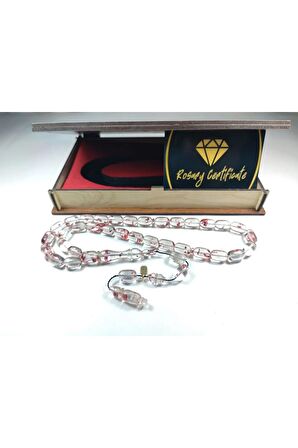 Furkan Gül Usta Eseri Gömme Kutulu Diamond Shine(ALTIN VARAK) Ateş-i Kehribar Sertifikalı 4399