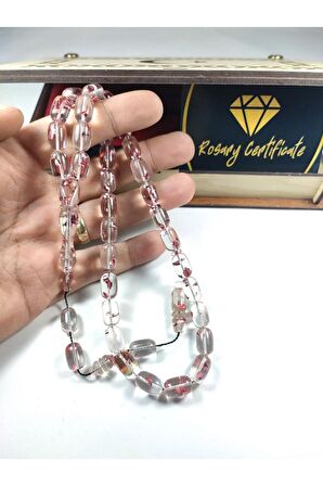 Furkan Gül Usta Eseri Gömme Kutulu Diamond Shine(ALTIN VARAK) Ateş-i Kehribar Sertifikalı 4399