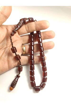 Muhammed Dabbas Usta Eseri (İmzası Gümüştür) Sıkma Kehribar Sertifikalı 4397