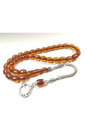 Gümüş Kaplama Püsküllü Renk Alamaya Başlamış Sıkma Kehribar Sertifikalı 4371