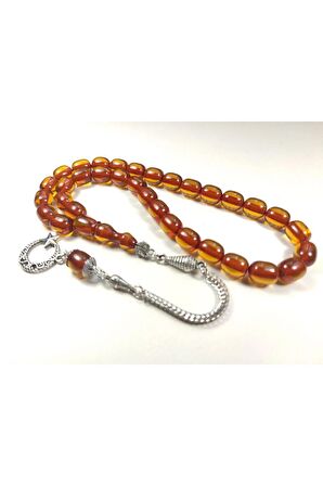 Gümüş Kaplama Püsküllü Renk Alamaya Başlamış Sıkma Kehribar Sertifikalı 4371