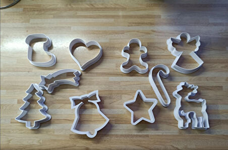 Yılbaşı Kurabiye Kalıbı 10 Parça