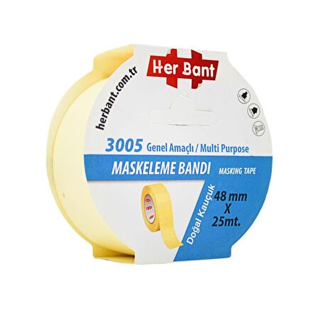 Gen-Of Maskeleme(Krepe) Bandı 48mmx25m 1 Adet