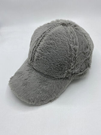 Kadın Kışlık Peluş Şapka Kep Trendy Baseball Cap