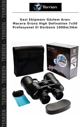 Gezi Ekipmanı Gözlem Aracı Macera Ürünü High Defination 7x50 Profesyonel El Dürbünü 1000m/56m