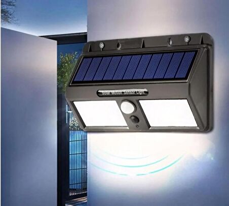 40W Plüton Solar Aplik Beyaz Işık