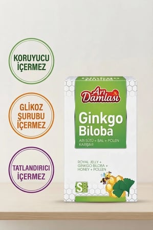Arı Damlası 2'li Macun Setleri – Ginkgo Biloba-Arı sütü-Bal-Polen İçerikli Macun