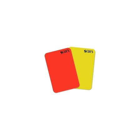 Delux Serisi Rekabet Mac Aracı Müsabaka SCX-1380 Hakem Kartı Sarı-Kırmızı SC-10432