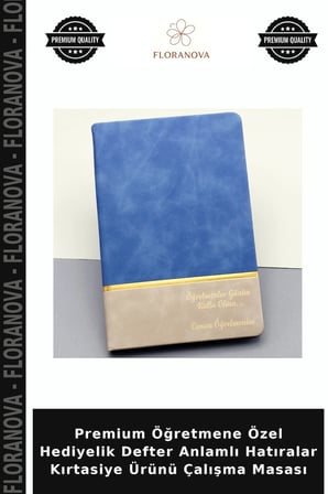 Premium Öğretmene Özel Hediyelik Defter Anlamlı Hatıralar Kırtasiye Ürünü Çalışma Masası