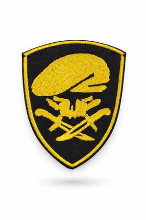 Ceket Arması Kumaş Detayı Aksesuar Çeşitleri Single Sword Nakış Patch - Büyük Boy Bere- Peç