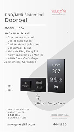 Otel Doorbell Oda Durumu Paneli D N D M U R Zil Sistemi Enerji saver | Couple