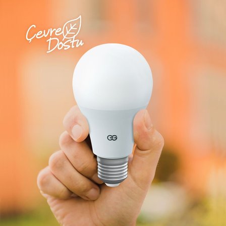 Günsan 3'Lü Led Ampul 9W Gün İşığı E27 (4000K 825 Lümen 3 Adet)