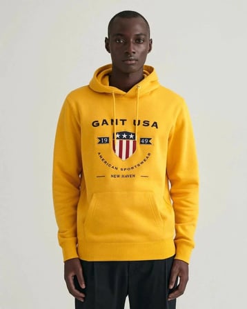 Gant Erkek Kapşonlu Sweatshirt Yandan Cepli
