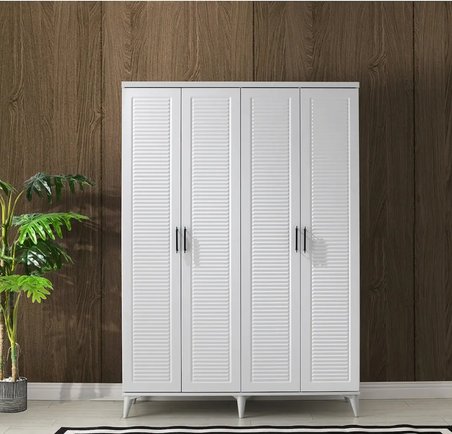 Paris 4 Kapaklı Komple MDF Gardırop
