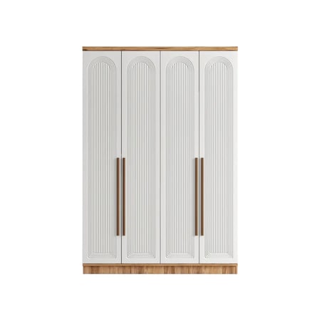 Rosa 4 Kapaklı Komple MDF Gardırop