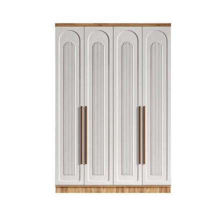 Flora 4 Kapaklı Komple MDF Gardırop