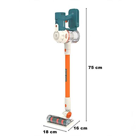 Nessiworld Pretend Play Kablosuz Oyuncak Elektrik Süpürgesi