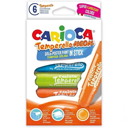 Nessiworld Carioca Temperello Stick Poster Boyama Kalemi Fosforlu 6’lı 42675