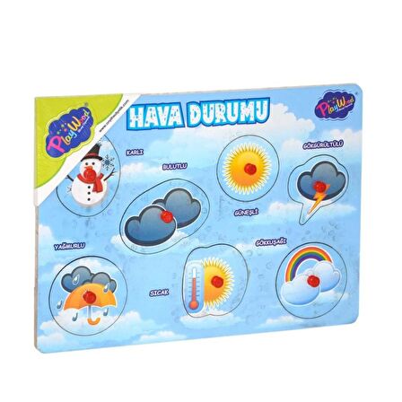 Nessiworld Ahşap Tutmalı Hava Durumu Puzzle