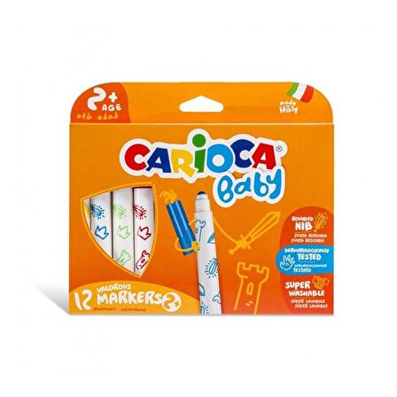 Nessiworld Carioca Keçeli Boya Kalemi 12'li