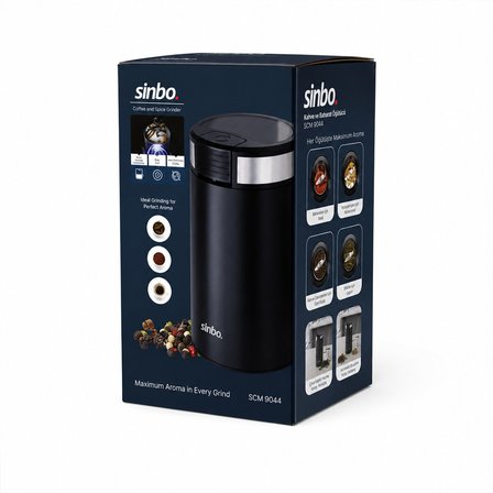 KAHVE - BAHARAT ÖĞÜTÜCÜ MAKİNE 2 BIÇAKLI ÇELİK ÖĞÜTME HAZNESİ 50GR ÖĞÜTME AC MOTOR=200W SCM-9044 (5517)
