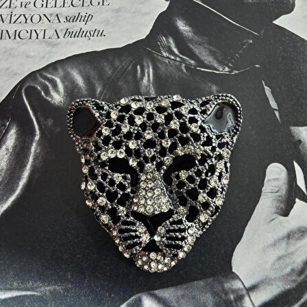 Hayvan Figürlü Panter Broş