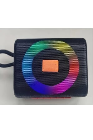 Go3 Pro 5W Bluetooth Speaker Rgb Led Işıklı Tws Özellikli Fm Radyo Sd Kart Usb Girişli Şarjlı Taşınabilir Hoparlör