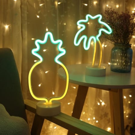 Dekoratif Ananaslı Neon Led Masa Ve Gece Lambası Hediyelik Lamba (5332)