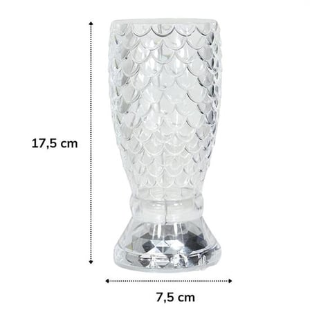 Balık Süzgeç Model USB Şarjlı Kumandalı 16Farklı Işık Modlu Masa Üstü Kristal Akrilik Led (5332)