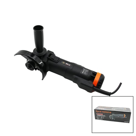 SPRAL TAŞLAMA  1200W  SİYAH - TURUNCU  11000/min - 125mm BLL-02 (5332)