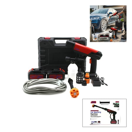 OTO - ARAÇ YIKAMA MAKİNESİ ŞARJLI - YEDEK BATARYALI 135W - 19000 RPM 12000 mAh - 21V 0.62bar A-130 (