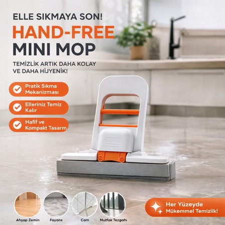 MİNİ MOP 180° TEMİZLİK APARATI TEZGAH - PENCERE - CAM - ZEMİN (5332)