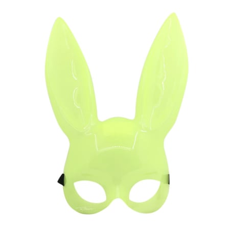Karanlıkta Yanan Glow Floresan Tavşan Maskesi 32x22 cm (5332)