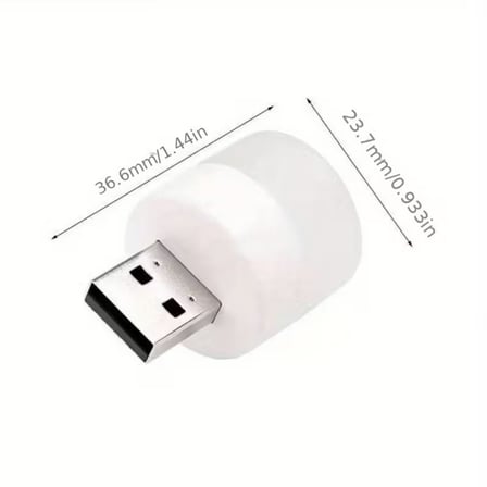 USB Mini Top LED 10’lu Aydınlatma Seti – Beyaz Renkli Gece Lambası, Enerji Tasarruflu Mikro LED Işık
