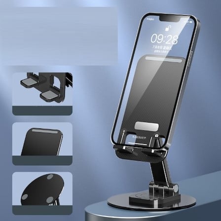 Katlanabilir Telefon Tutucu Stand Yuvarlak Tabanlı (5332)
