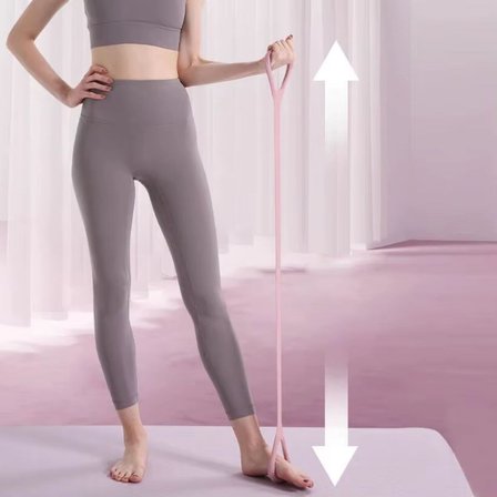 Silikon Pilates &amp;amp; Egzersiz Direnç Bandı – Yoga, Aerobik, Squat ve Spor İçin Çok Amaçlı Fitne