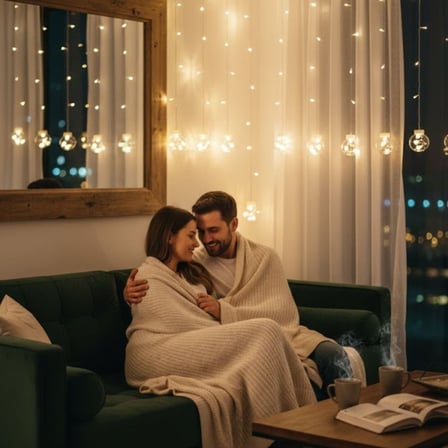 10 Sarkıtlı Kumandalı Dekoratif Top İçi Mini Toplu LED Günışığı Rengi Dekoratif Aydınlatma (5332)
