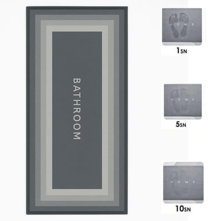 Sihirli Süper Su Emici Kaymaz Tabanlı Uzun Paspas 40*120 cm (5332)