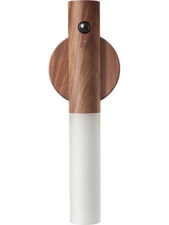 Sensörlü Usb Şarjlı Mıknatıslı Taşınabilir Duvar Aplik Masa Lambası Ahşap Görünümlü Gün Işığı (5332)