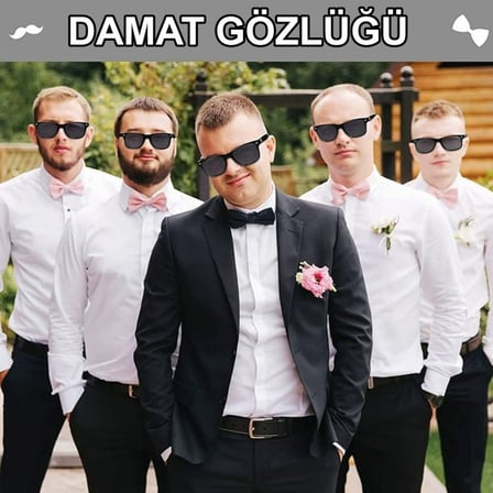 Damat Gözlüğü – Düğün ve Bekarlığa Veda Partisi Aksesuarı (5332)