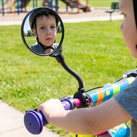 360° Ayarlanabilir Bisiklet Dikiz Aynası – Geniş Açılı Dışbükey Gidon Aynası, Dönebilen Güvenli Sürü