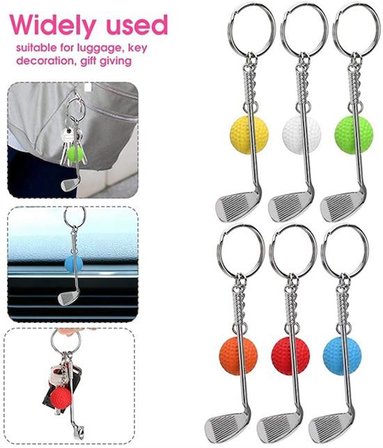 Gerçekçi Golf Tasarımlı Şık Anahtarlık Kolye Çanta Süsü Golf Keychain (5332)