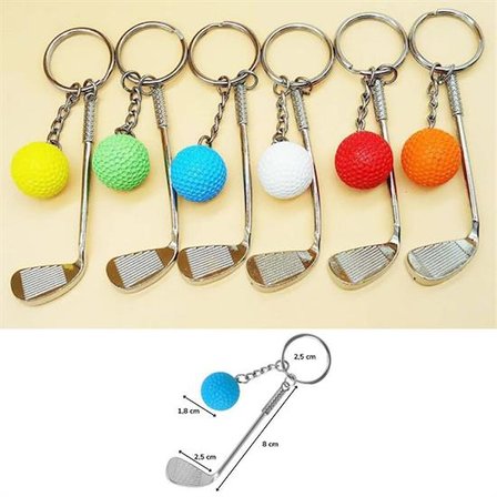 Gerçekçi Golf Tasarımlı Şık Anahtarlık Kolye Çanta Süsü Golf Keychain (5332)