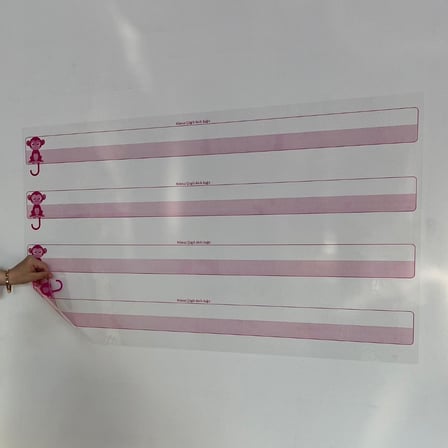 Kılavuz Çizgili Akıllı Kağıt Yazı Tahtası Duvarda İz Bırakmaz Statik Yeni Müfredata Uygun 100x56cm (