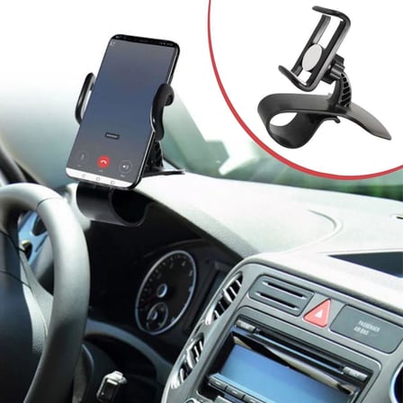 Araç İçi Konsola Takılan Döner Başlıklı Telefon Kıskacı Telefon Tutucu (5332)
