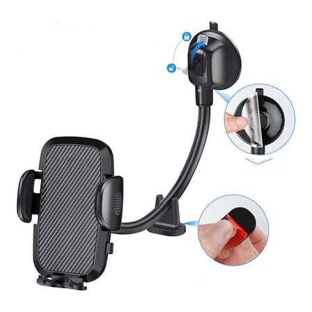 Ayarlanabilir Vakum Kilitli Cam Ve Torpidoya Takılabilen Telefon Tutucu (5332)