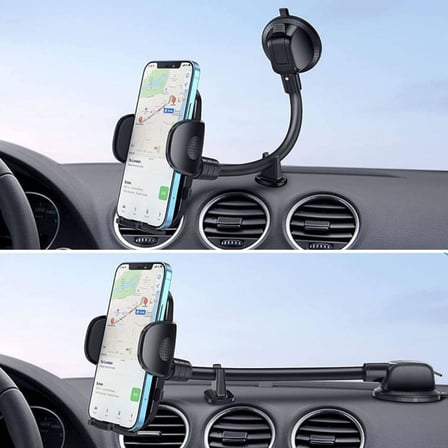 Ayarlanabilir Vakum Kilitli Cam Ve Torpidoya Takılabilen Telefon Tutucu (5332)